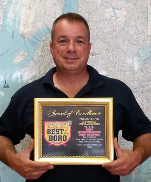 owner best of boro award afederal exterminating brooklyn nyc